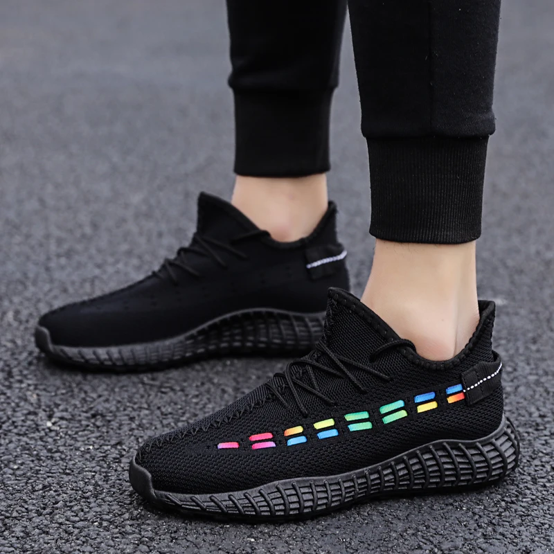 

High quality Brand Men Casual Shoes Hot sale Spring Autumn Casual Shoes Men Breathable Fashion White Casual Men Shoes Black
