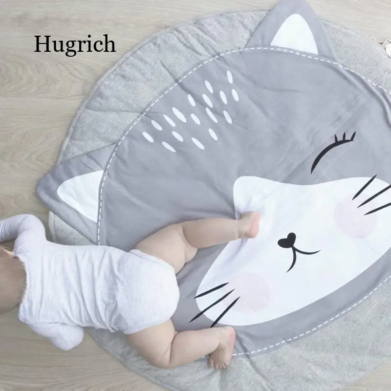 

Baby Play Mat Pad Cotton Newborn Infant Crawling Blanket Animal Playmat Round Carpet Floor Rug Kids Children Room Nordic Decor