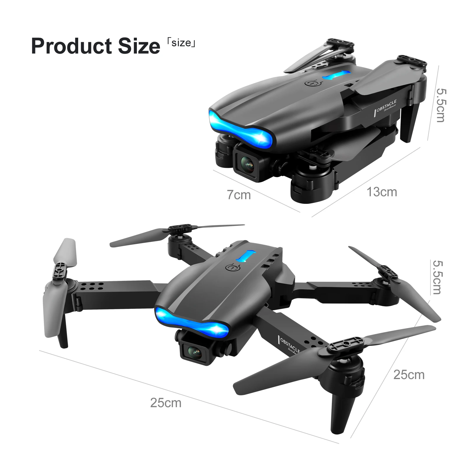 Мини-Квадрокоптер E99 K3 PRO складной 4K HD Wi-Fi FPV квадрокоптер с камерой дрон