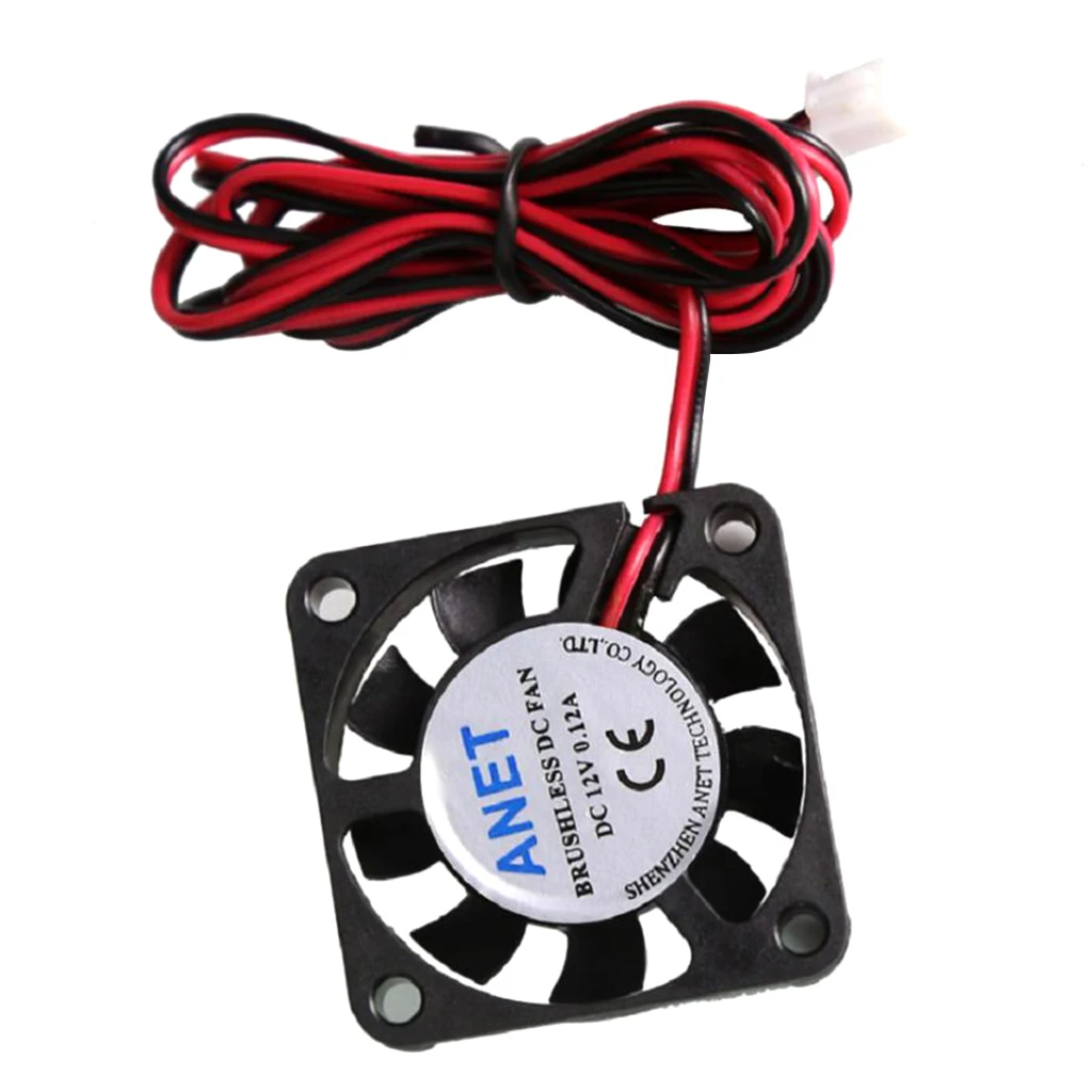 

Brushless Cooler Cooling Fan 40x40x10mm 40mm 12V Connector Black
