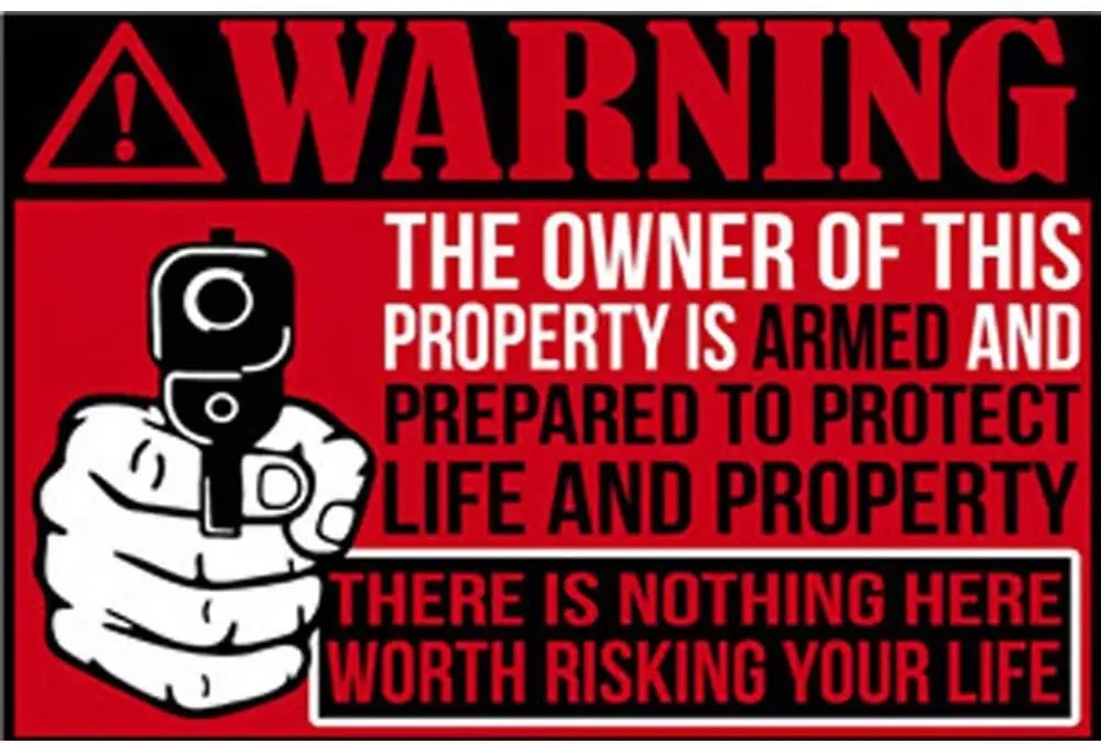

Jpettie Warning Signs for Property There is Nothing Here Worth Risking Your Life Long-Term Lasting