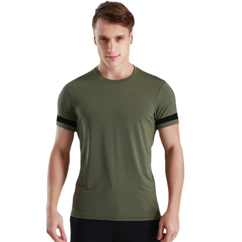 

2021 Men's T-shirt Spring and Summer New Quick-drying Breathable Running Sports T-shirt Casual High Quality Men's Clothing