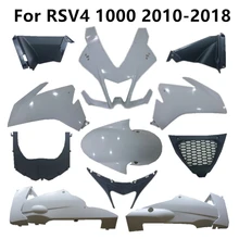 Motorcycle for RSV4 2010-2012-2015-2018 Unpainted Plastic Parts Components Pack Left Right Cowling Fairing ABS Injection