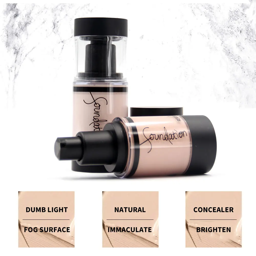 Стойкая жидкая 6 цветов Мягкий увлажняющий никаких следов консилер Тональная