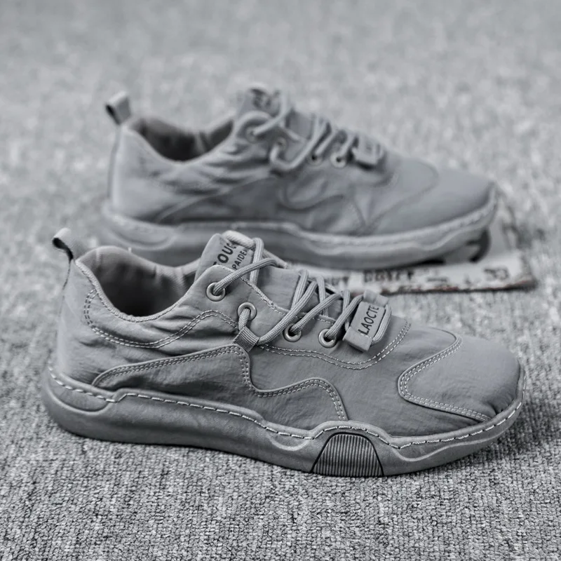 

2021 Summer New Ice Silk Cloth Upper Material Casual Single Shoes Breathable Men Shoes Fashion Comfortable Wear Resistant 39-44