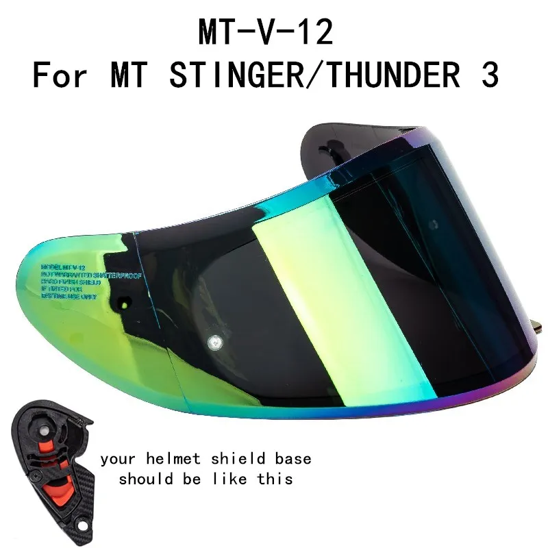 MT-V-12 helmet shield for MT STINGER and THUNDER 3 Replacement parts 3SV visor | Автомобили и мотоциклы