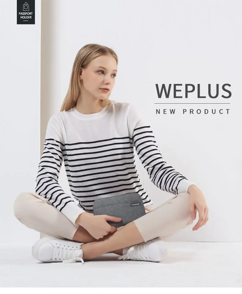 WEPLUS, новинка, Женский бумажник для паспорта, мужской тонкий кошелек, для монет, Id, держатель для кредитных карт, Бизнес класс, водонепроницаемый клатч, аксессуары для путешествий