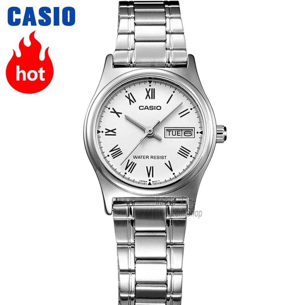 Casio часы женские часы лучший бренд класса люкс Водонепроницаемый Кварцевые часы женские женские подарки Часы светящиеся спортивные часы relogio feminino reloj mujer montre homme bayan kol saati zegarek damski LTPV006 - Цвет: LTPV006D7B