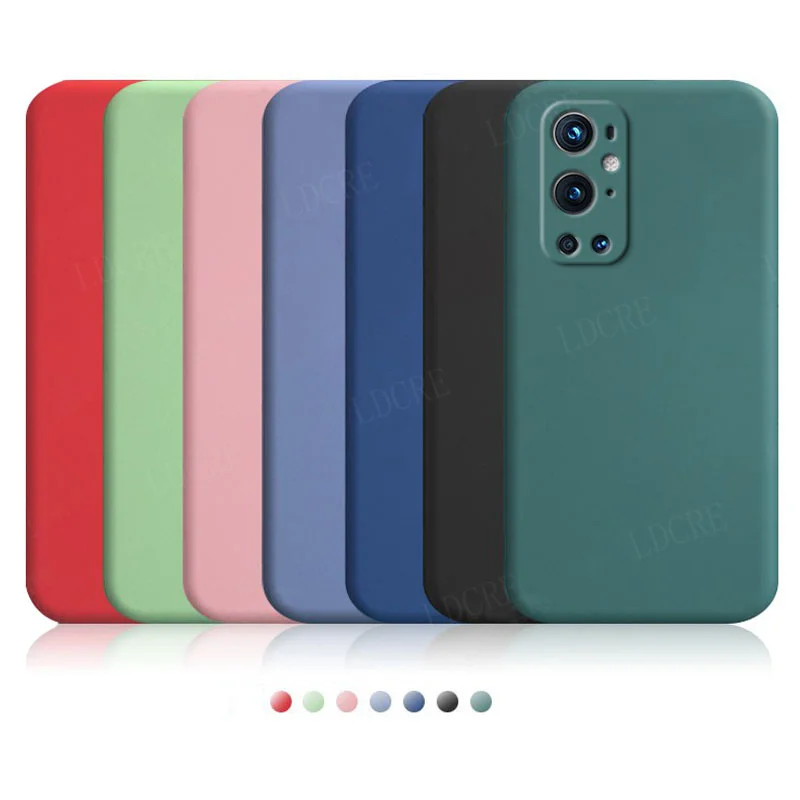 Для Oneplus 9 Pro Чехол для X Capas Противоударная мягкая накладка из жидкого силикона