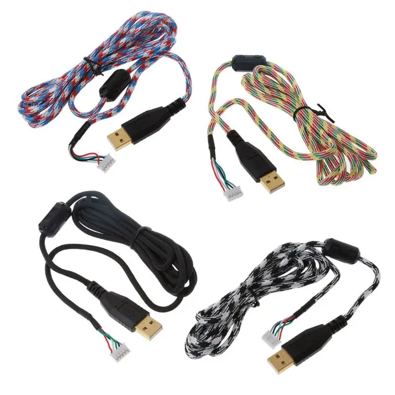 

DIY Universal Umbrella Rope Mouse Cables Soft Durable Mouse Line Replacement Mouse Wire