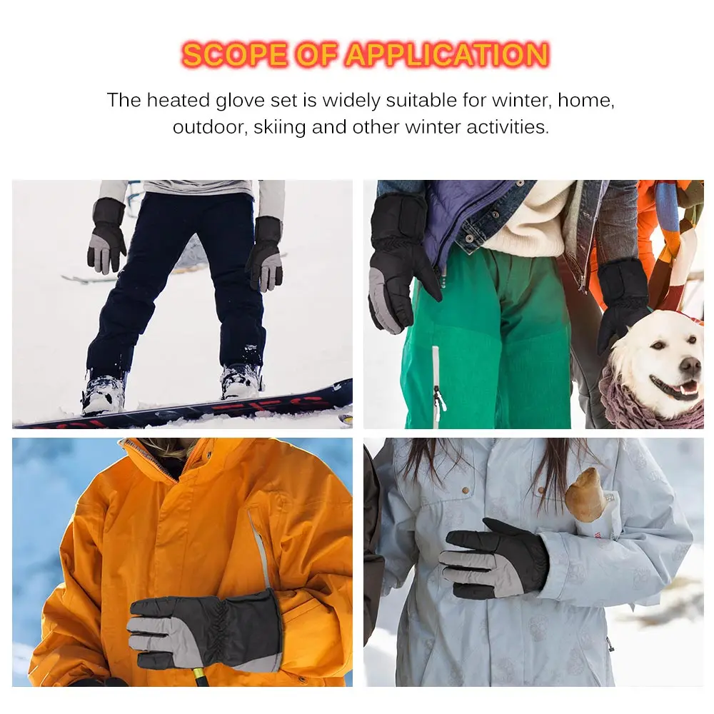 

All Weather Thermal Touchscreen Gloves Winter Warm Thermal Ski Cycling Gloves Warm Outdoor Ski & Climbing Men Bicycle Gloves