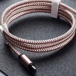Gold Usb-кабель 2.4A быстрое зарядное устройство 1 м с одной головкой плетеные usb-кабели для iphone Xs Max Iphone6 6s Puls Ipad Mini 1 2 3 4 оборудования - Цвет: Gold