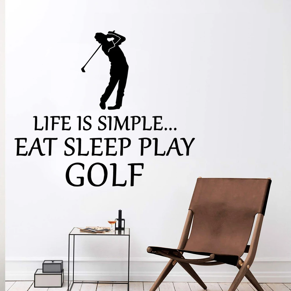 Красочные играть в гольф Diy ПВХ украшения дома аксессуары наклейки на стену
