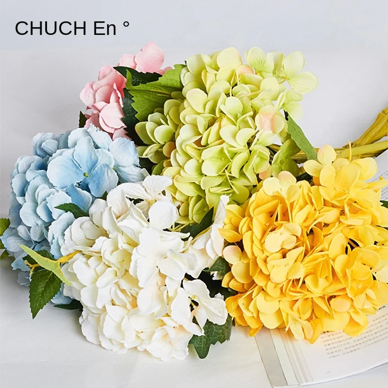 Nordic искусственная Гортензия цветок журнальный столик для гостиной декоративное