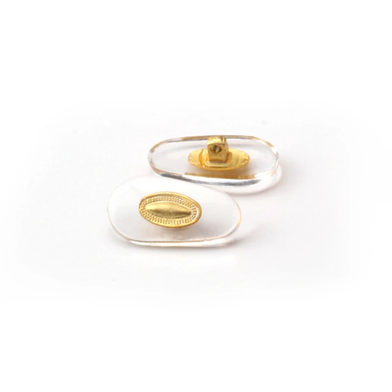 100 пар/лот ПВХ носовые упоры для очков Антиаллергенная овальная оправа