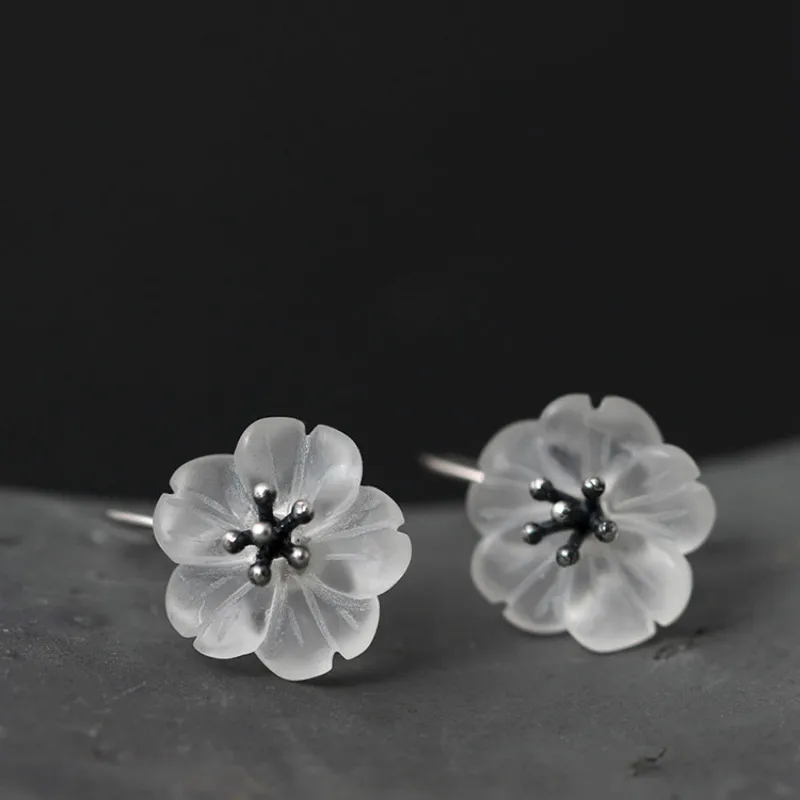 Женские серьги капли из стерлингового серебра 925 пробы в винтажном стиле с