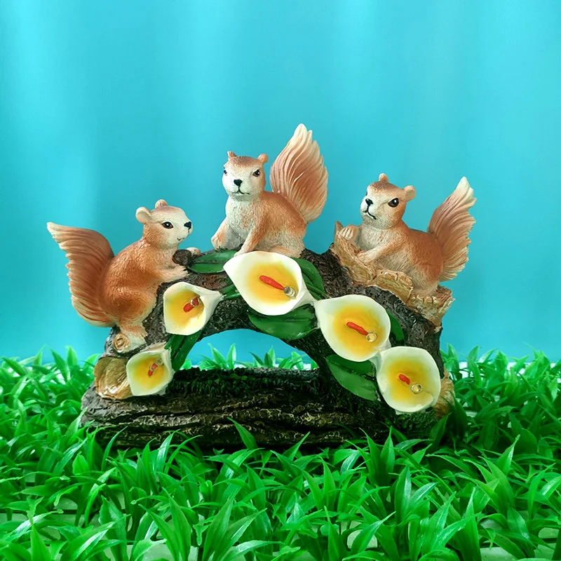 

LED Solar Light Garden Lights Cute Squirrel Waterproof Lawn Solar Lamp Outdoor Courtyard Garden Decoration For Porch Patio