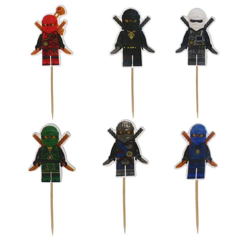 48 шт. мультфильм Mirage Ninja Cupcake Picks выбор спрос среди детей день рождения Вечеринка