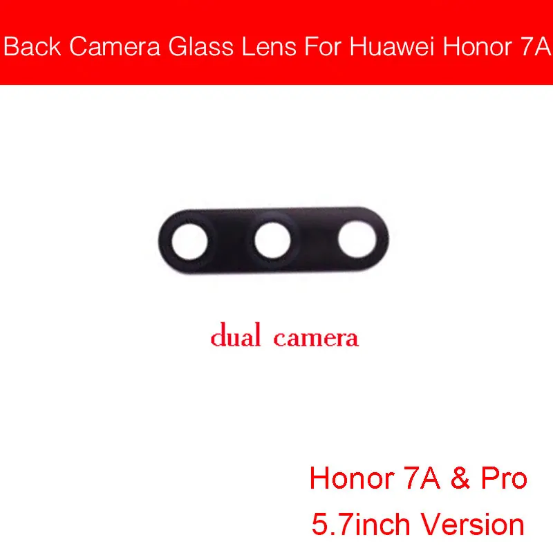 Задняя камера, стеклянный объектив для huawei Honor Play 7 Lite 7S 7A 7C 7X 7A Pro 5,4" 5,7", задняя камера, стеклянный объектив с клеем