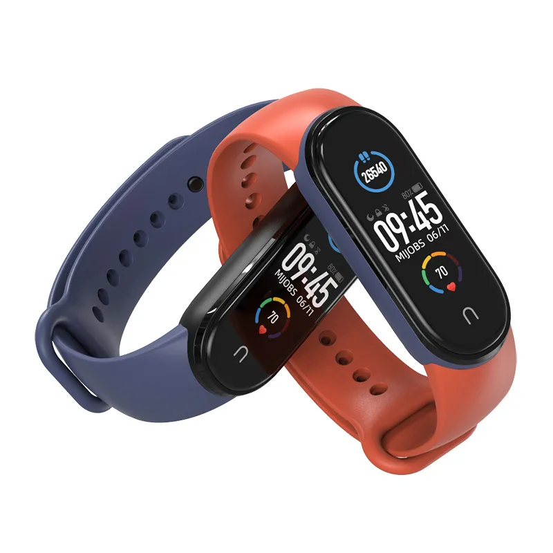 Силиконовый ремешок Mijobs для Mi band 6 5 mi Band умный Браслет band5 Xiaomi | Электроника