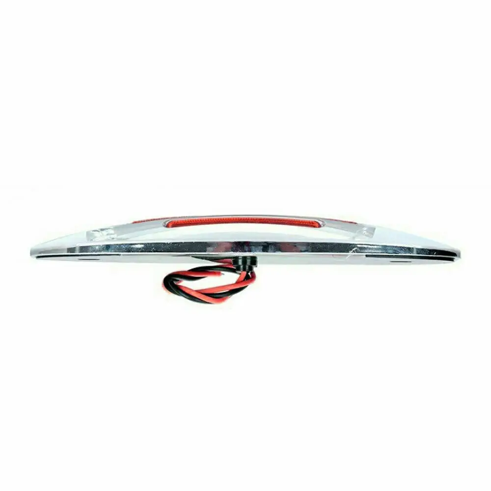 24LED красный грузовик с прицепом Боковой габаритный фонарь светильник Овальный хромом Базом 12 В LED Обратный светильник для грузовика