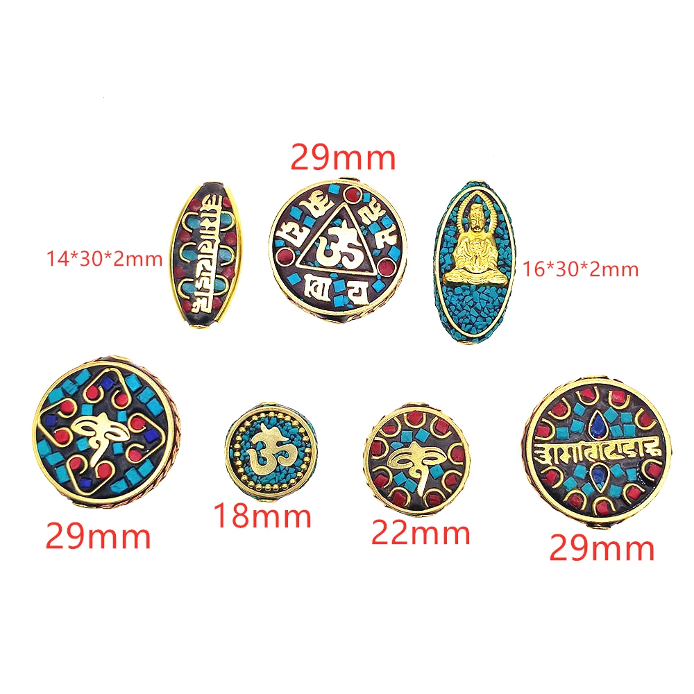 Непал ручная работа бусины для богемных мала-Йога материал изготовления