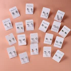 Luokey город 2020 крошечные серьги-гвоздики из искусственного жемчуга геометрической формы Серебряный Цвет в Корейском стиле, серьги для женщин Роскошные ювелирные изделия Brincos, ювелирные изделия в качестве подарка