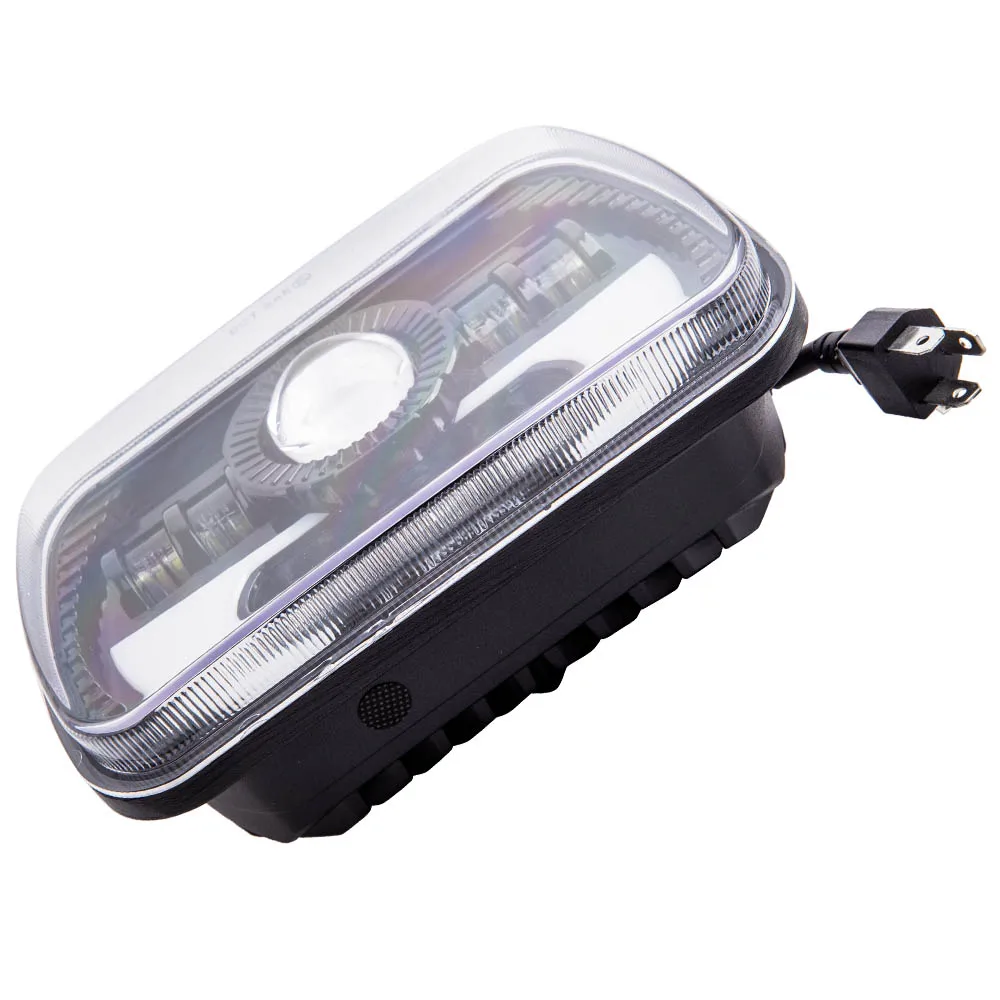 

5x7" 7x6" LED Headlight Hi/Lo Beam Halo DRL H6014 H6054 H6054LL 69822 6052 6053