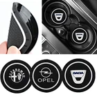 Автомобильный коврик для подстаканника, нескользящая подставка, автомобильные аксессуары для интерьера Skoda Octavia Kodiaq Fabia Rapid Superb A5 A7 Kamiq Karoq