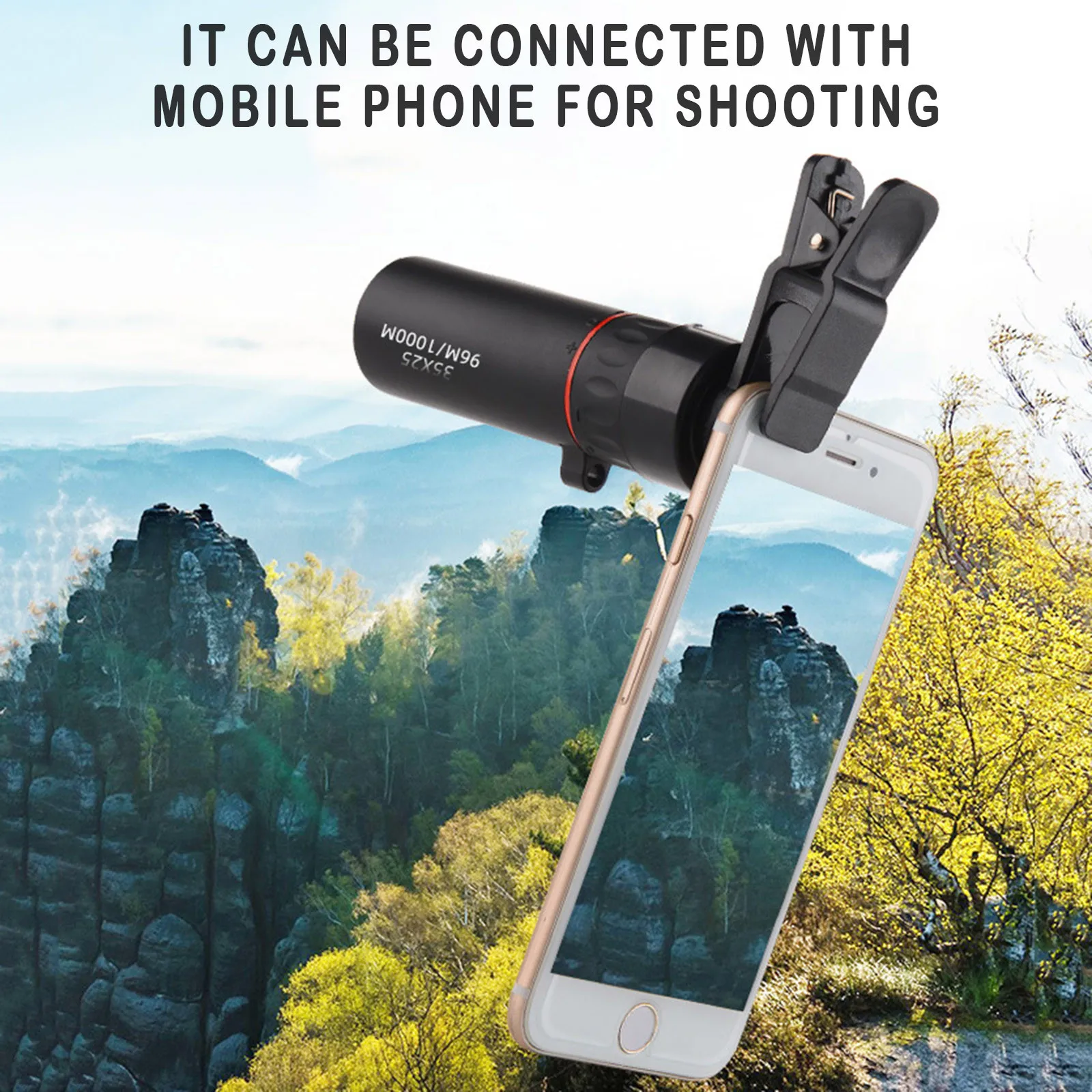 

Monocular Hd Mini Portable Waterproof Binoculars For Phone Shooting Clear Weak Night Vision Pocket Telescope For Camping#66