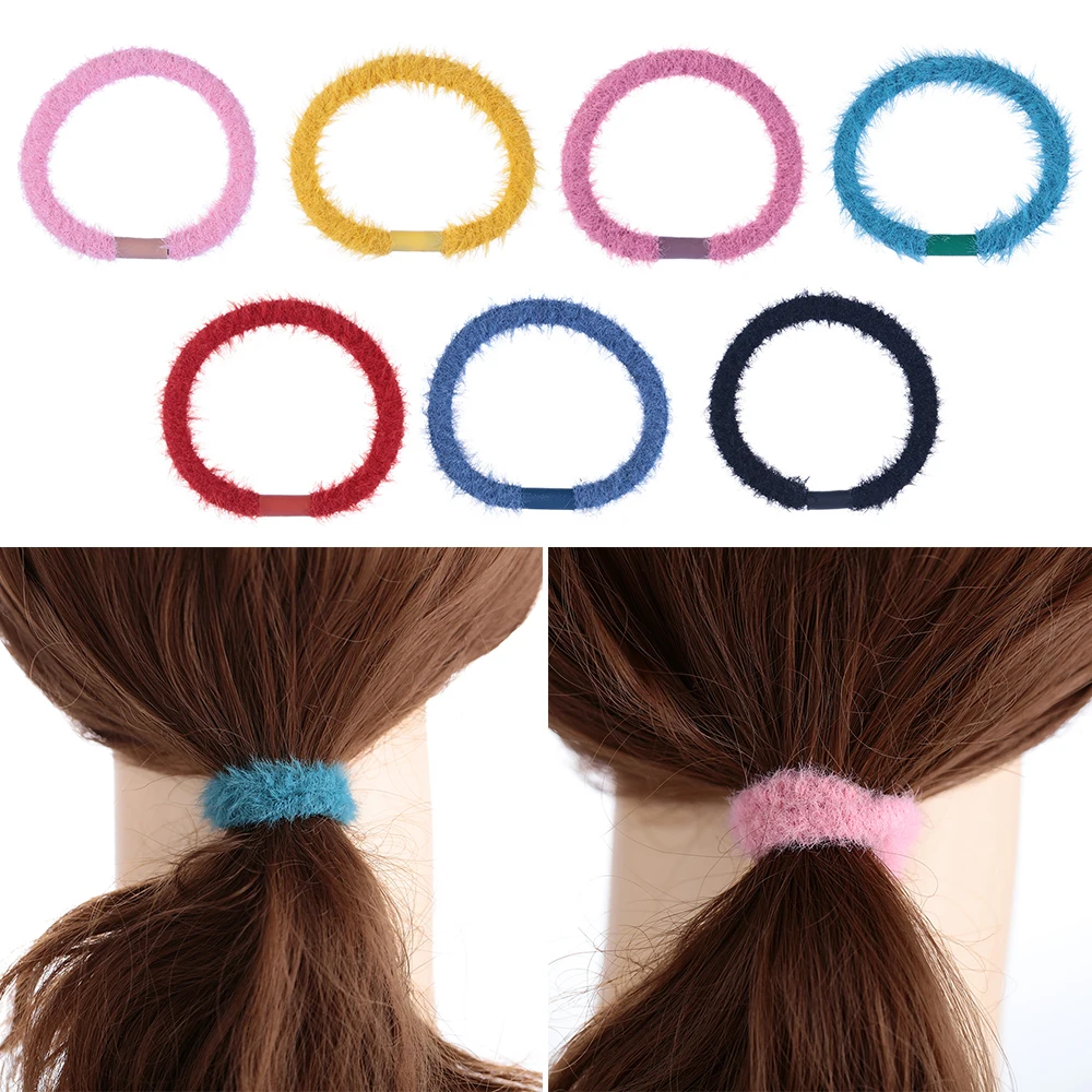 Эластичный вязаный телефонный провод Волосы Резинки женские аксессуары для