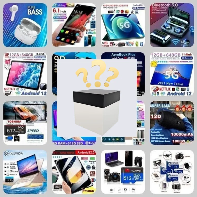 

Самый популярный товар 2021, новый Таинственный ящик, Премиум электронный продукт, коробка таинственности на удачу 100%, бутик сюрпризов от 3 до ...