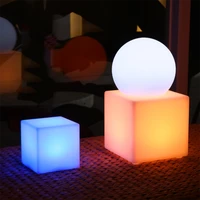1020cm led cube chair aaa battery powered 16 rgb color remote control outdoor night light for stool bar seat wedding pool party
