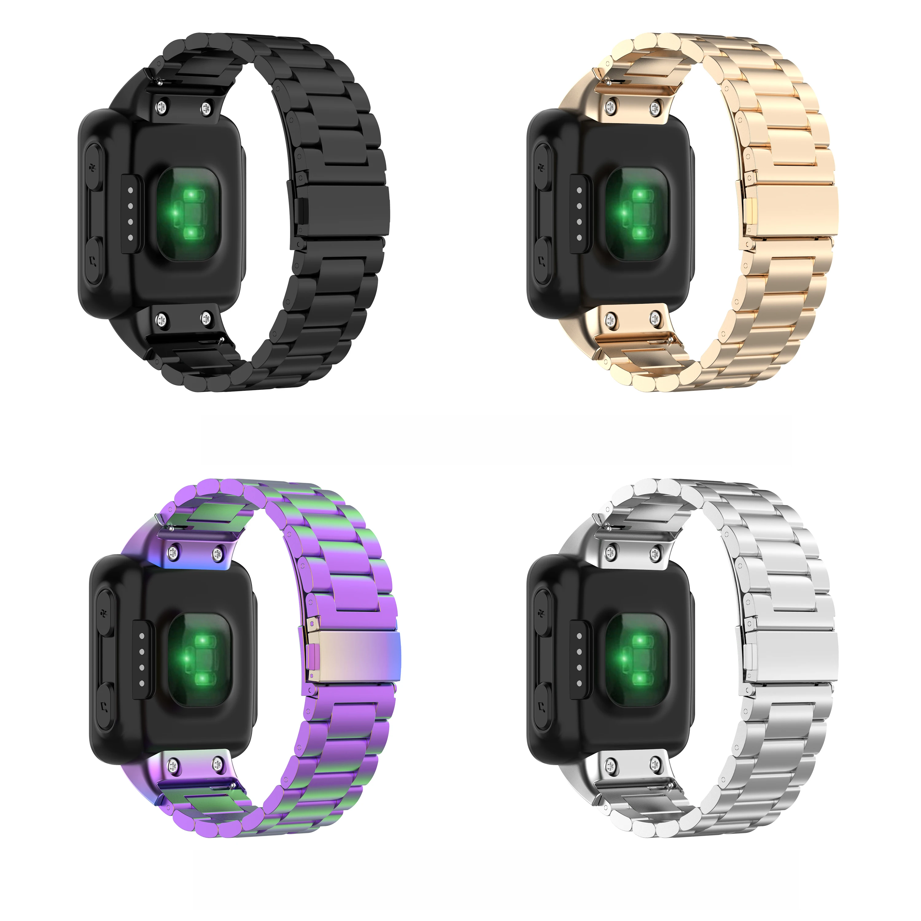 

Stainless Steel Strap For Garmin forerunner 35 35J Metal Band With Tool Wristband belt For Garmin forerunner 30 /ForeAthlete 35J