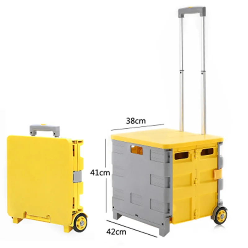 Складная корзина для покупок белья Бакалея тележка складская Рынок Чемодан