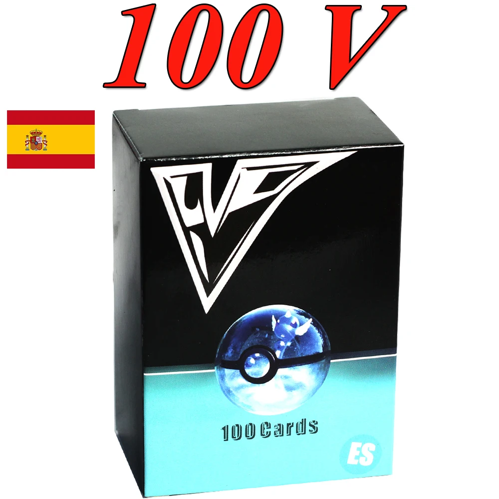 

50-150 шт. новые карты Pokemon в испанской этикетке команда GX VMAX V тренажер энергия Сияющие карты игра Castellano Espaol детская игрушка
