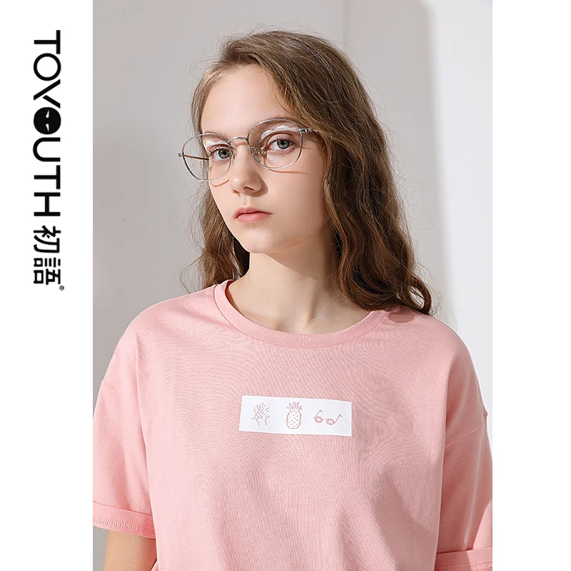 Футболка женская с коротким рукавом и круглым вырезом | Женская одежда