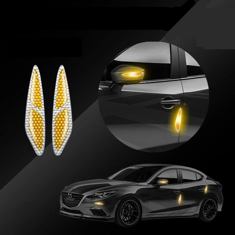 Reflective Tape Car Door Sticker Reflex Warning Notice Exterior Accessories Auto Aufkleber Band Cinta Reflectante De Coche | Автомобили и