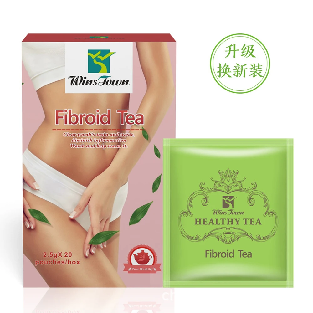 40 штук/2 пачки естественных трав Fibroid Чай чистый Женский утробе матери токсинов и