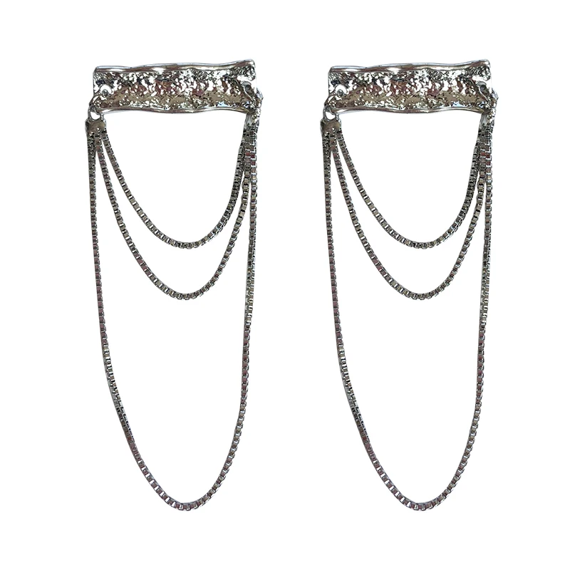 

S925 needle Fashion Jewelry Drop Earrings Hot Selling Popular Design Metal Alloy With Chain Tassel Earrings For Women Girl
