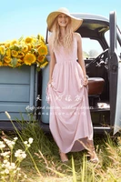 spaghetti straps v neck long bridesmaid dresses for weddings sexy backless pink chiffon 2015 vestido do casamento party gowns