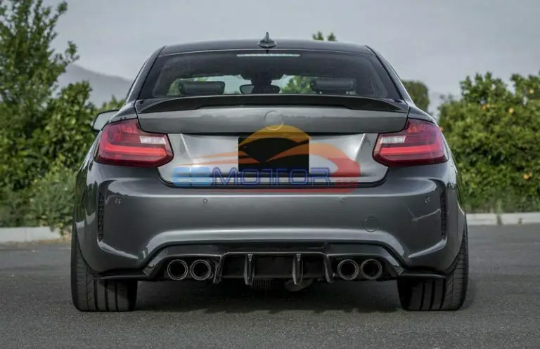 Реальные углеродного волокна диффузор губа на задний бампер для BMW F87 M2 купе 2
