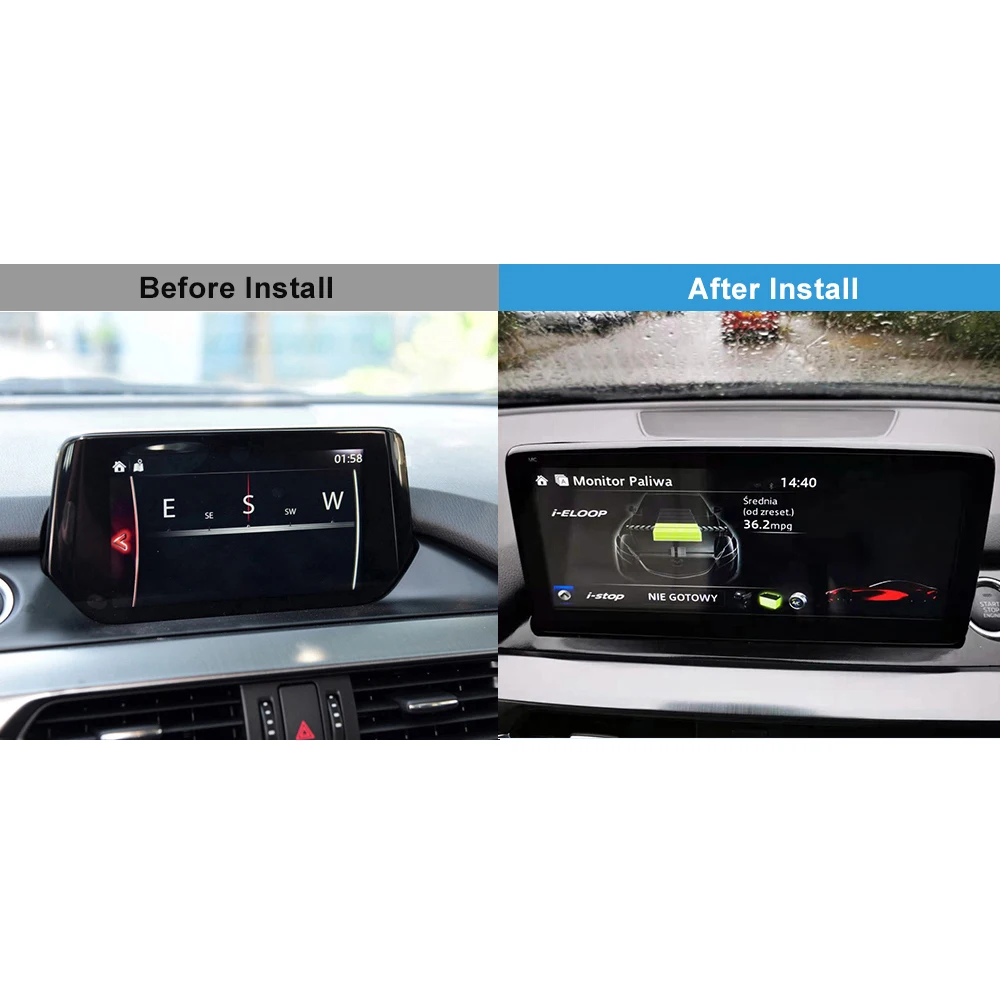 Автомобильный GPS-навигатор Sinosmart плеер на Android 10 25 дюйма для Mazda 6 Atenza 2017-18