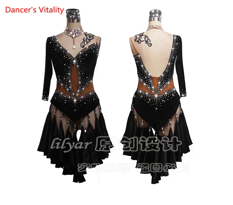 Профессиональная одежда для латинских танцев на заказ выступлений взрослых и