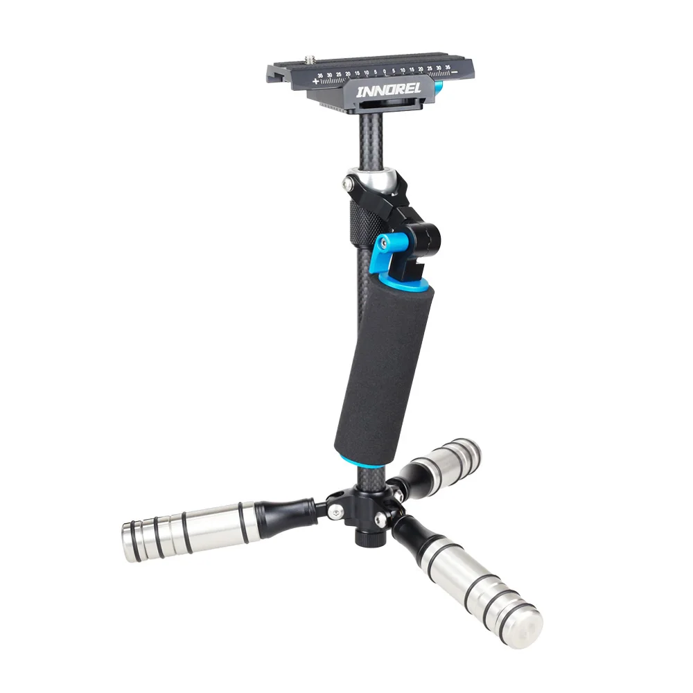INNOREL SP мини углеродное волокно ручной Steadicam DSLR SLR камера стабилизатор видео Steadycam видеокамера Glidecam Filmmaking Gimbal - Цвет: Blue