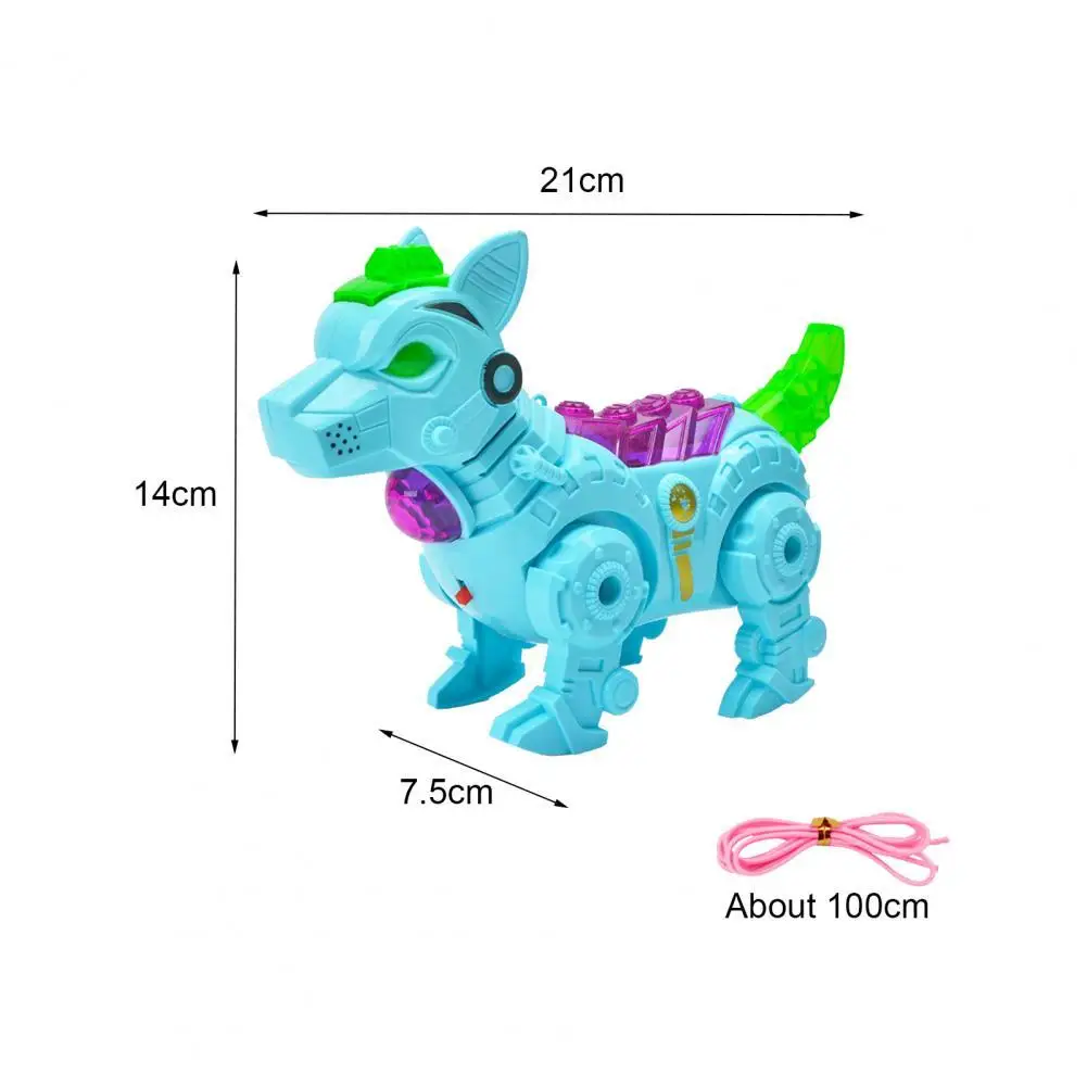 

Robot Dog Toy Leash Design Dynamic Music Play Electronic Component Remote Control Dog Robot Gift