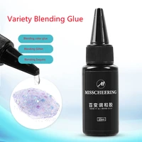 misscheering transparent blending glue for nails decoration 2021 fashion nail glitter gel accessories for diy manicure design