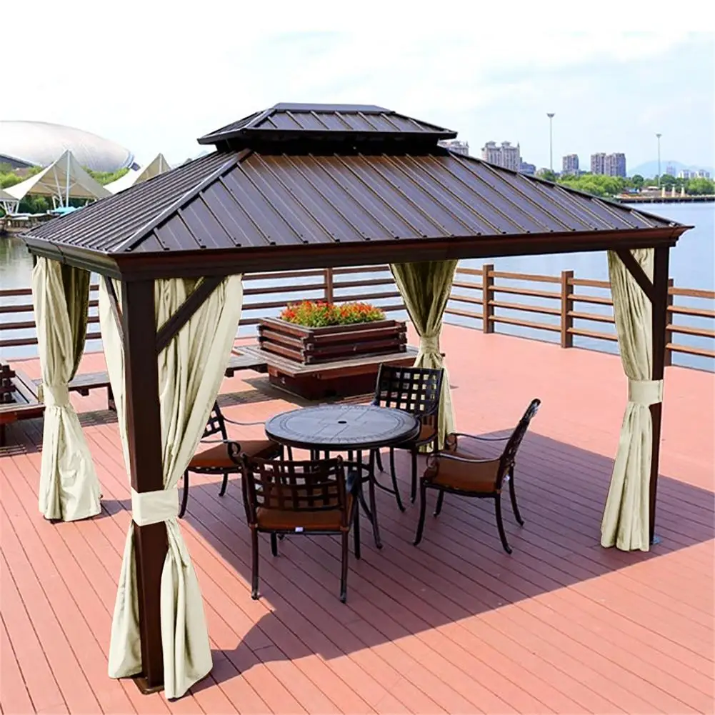 

Outdoor Patio High Shading Curtain, Punch-free Window Blackout Curtain, Grommet Curtain For Porch,Pergola,Cabana,Gazebo,Sun Room