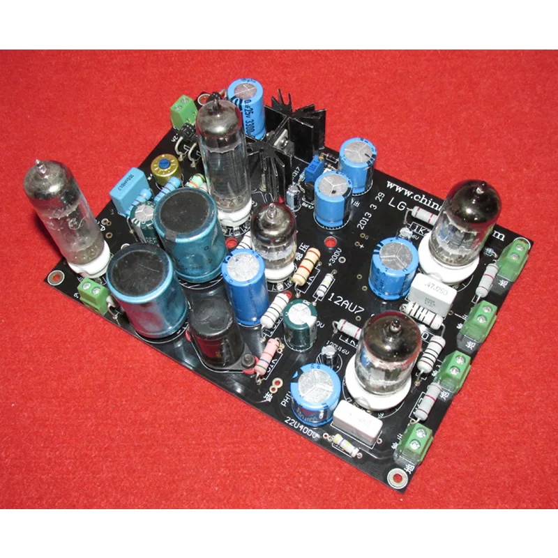 Стерео Передняя печатная плата 12AU7 SRPP LG119, простая конструкция, хорошая линейность, высокая грузоподъемность, меньше переключения фаз