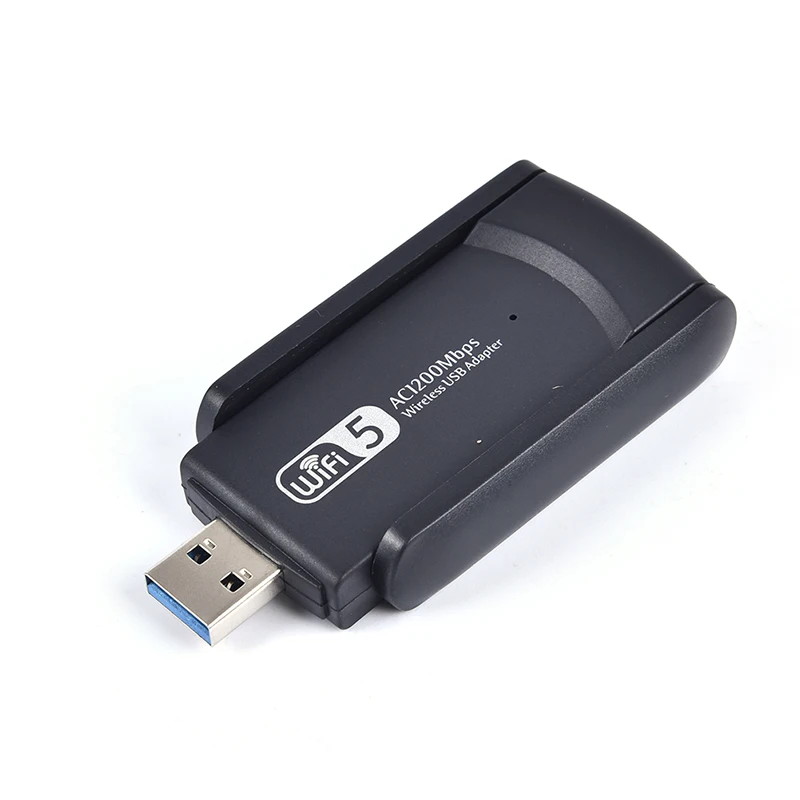 

Dual Band 1200Mbps USB Adapter 5GHz 2.4Ghz 802.11AC Wifi Antenna Dongle Network Card